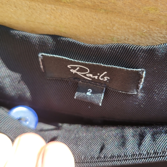 Rails Alta High Waist Black Straight Leg Pants Women’s Size 2 - Picture 3 of 8